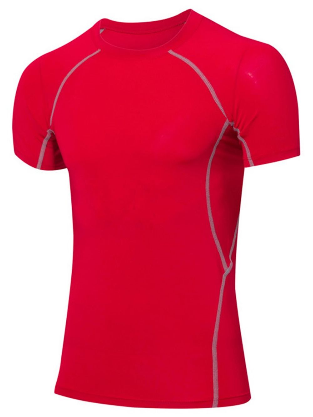 Anti-Zweet Polyester Sporttops Met Korte Mouwen Heren