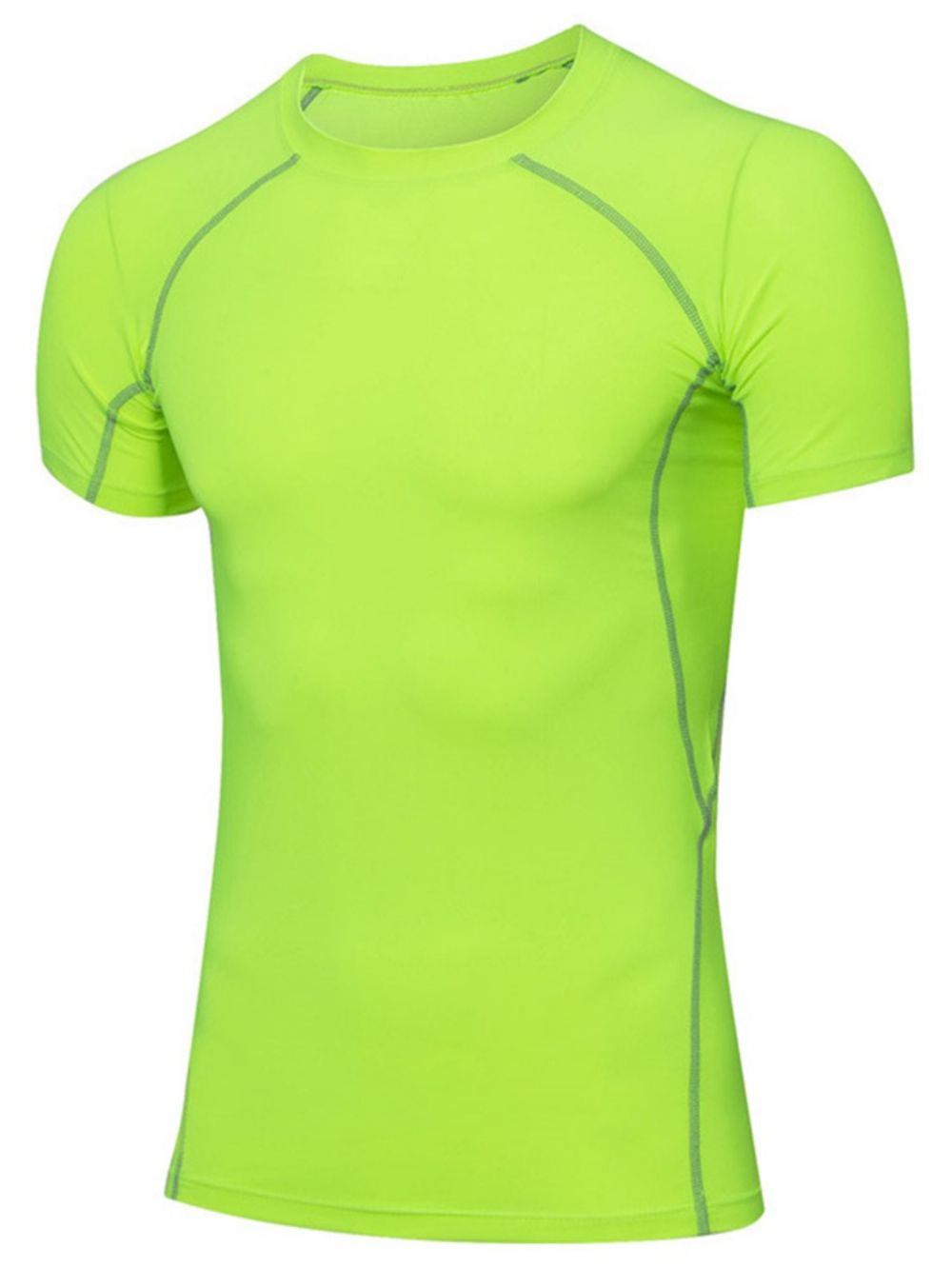 Anti-Zweet Polyester Sporttops Met Korte Mouwen Heren