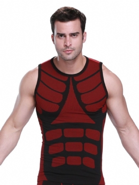 Color Block Anti-Zweet Sneldrogend Sportvest Heren