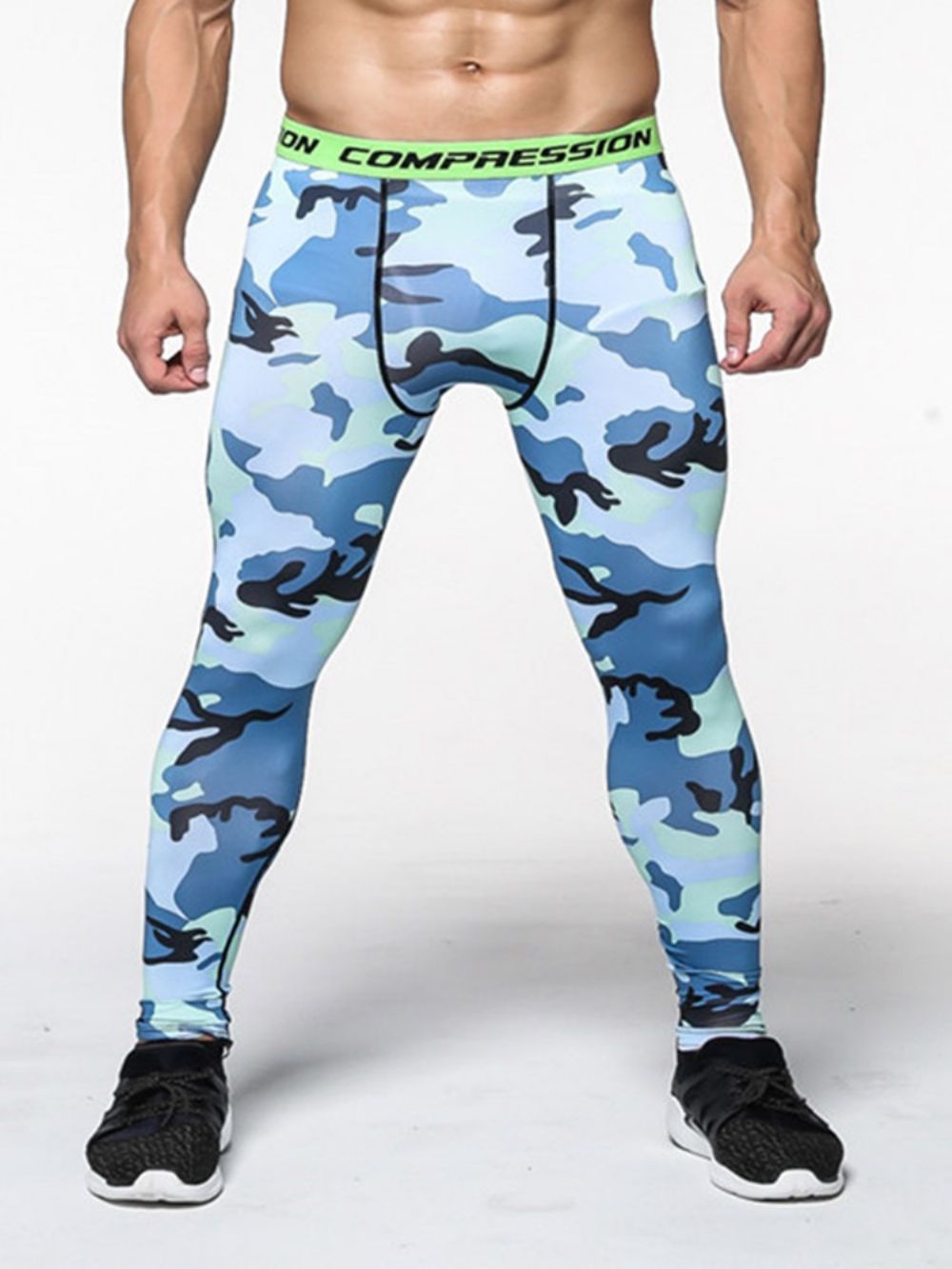 Enkellange Sportbroek Met Camouflageprint Heren