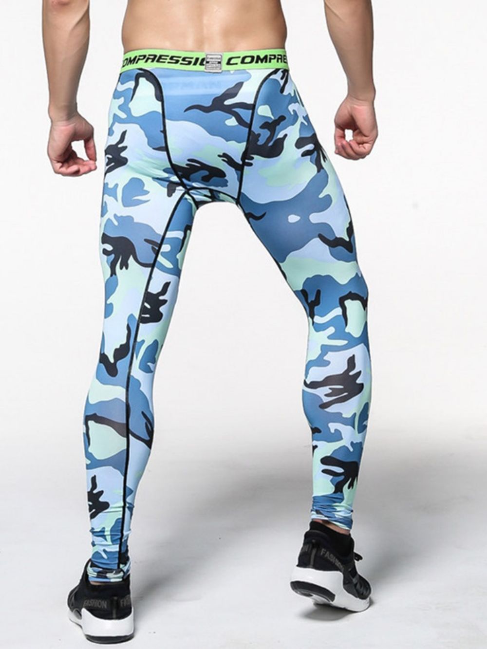 Enkellange Sportbroek Met Camouflageprint Heren