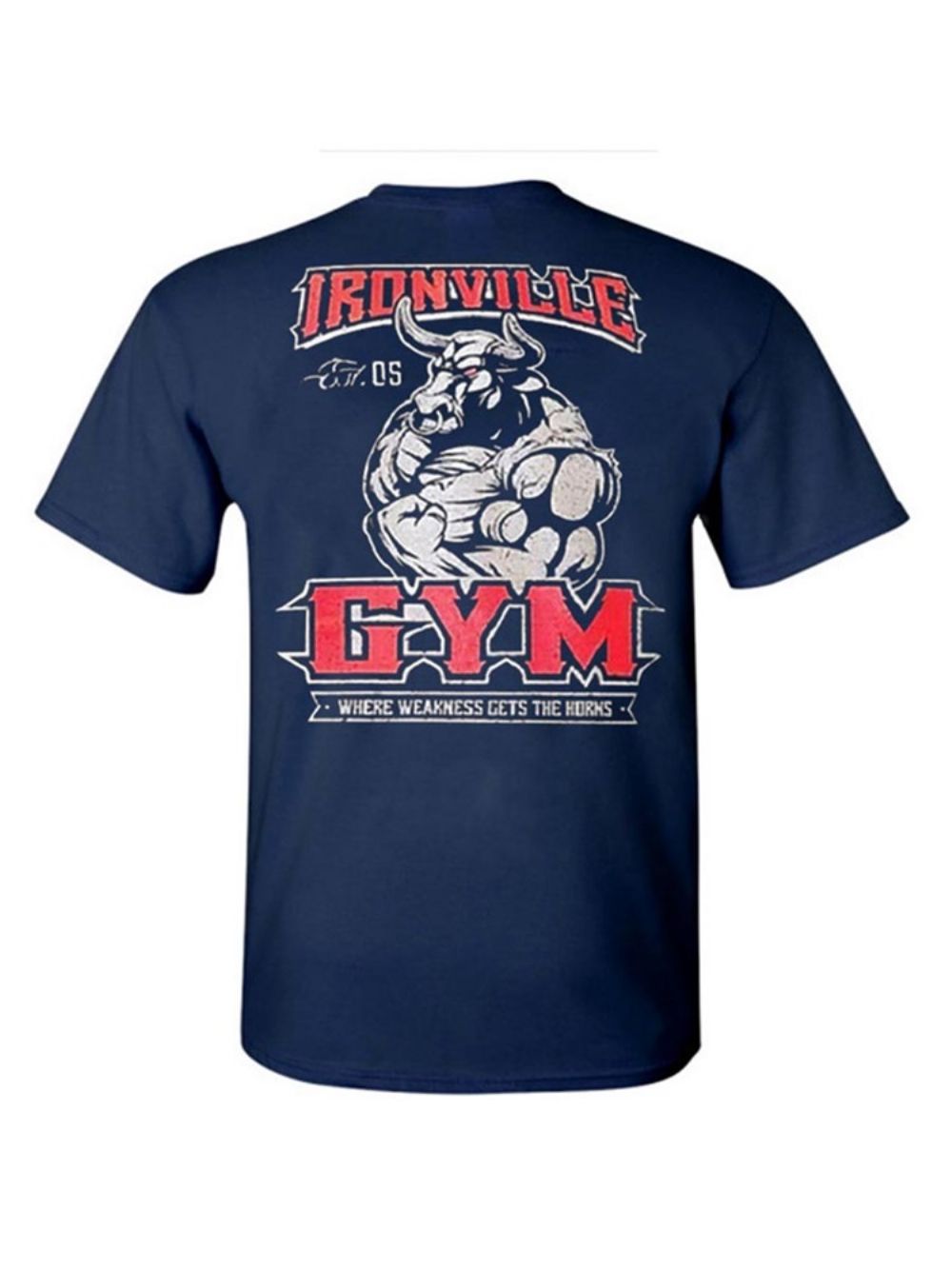 Gym Sport-T-Shirt Met Letterprint Heren