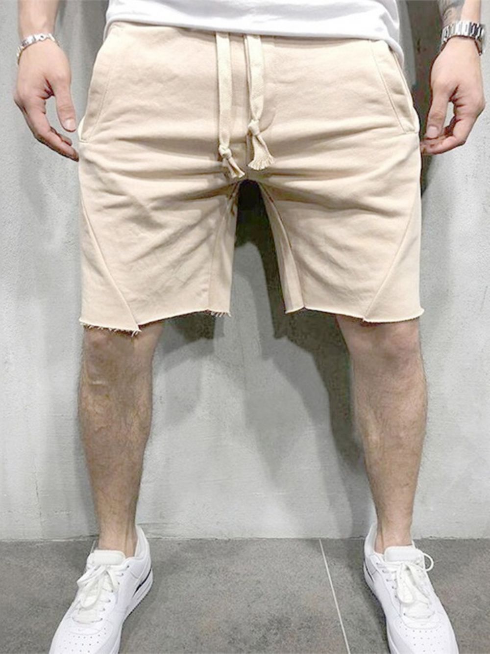 Herenzakken Solide Casual Sportshort