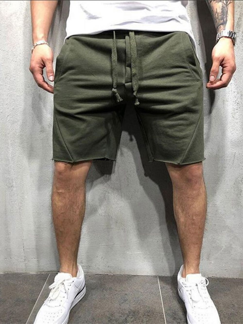 Herenzakken Solide Casual Sportshort