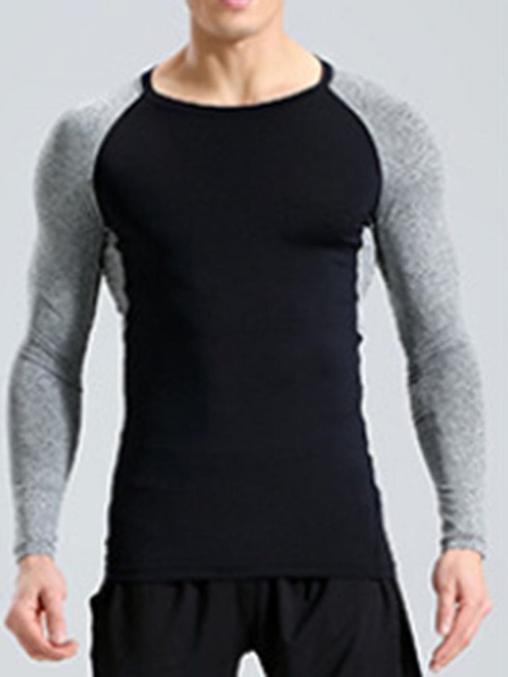 Pullover Met Kleurblokken Lange Mouwen Sneldrogende Sporttops Gym