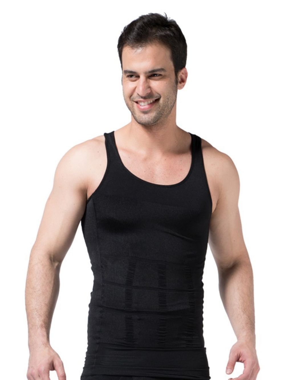 Solide Ademende Bodyshaping Sportvesttop Heren