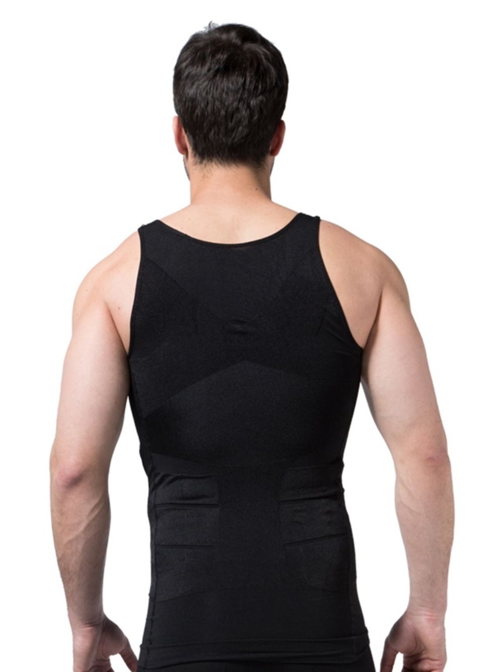 Solide Ademende Bodyshaping Sportvesttop Heren