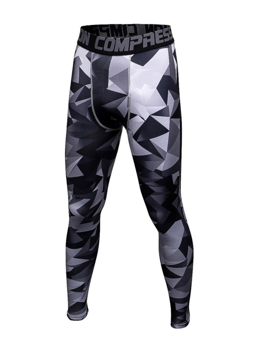 Sportlegging Heren Anti-Zweet Kleurblok Polyester