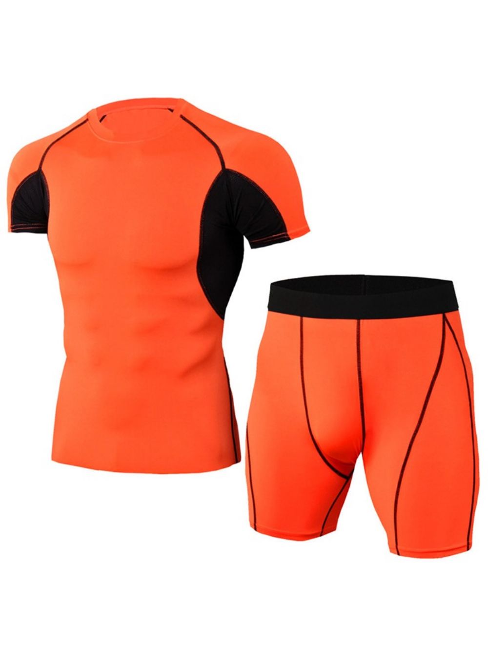 Sportset Met Kleurblokken Heren