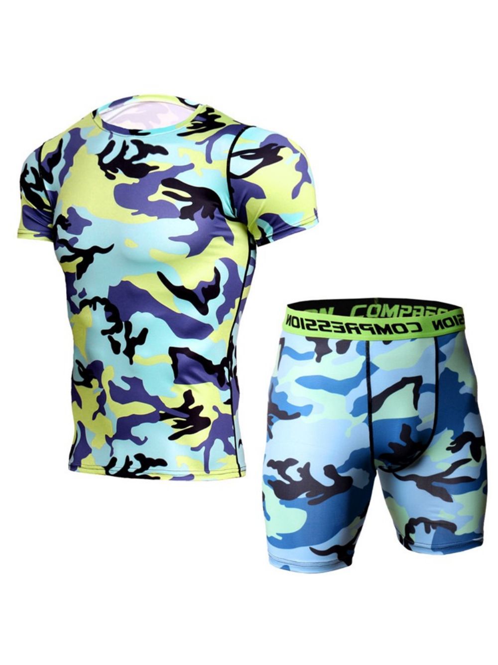 Sportsets Met Anti-Zweetshorts Heren Met Print