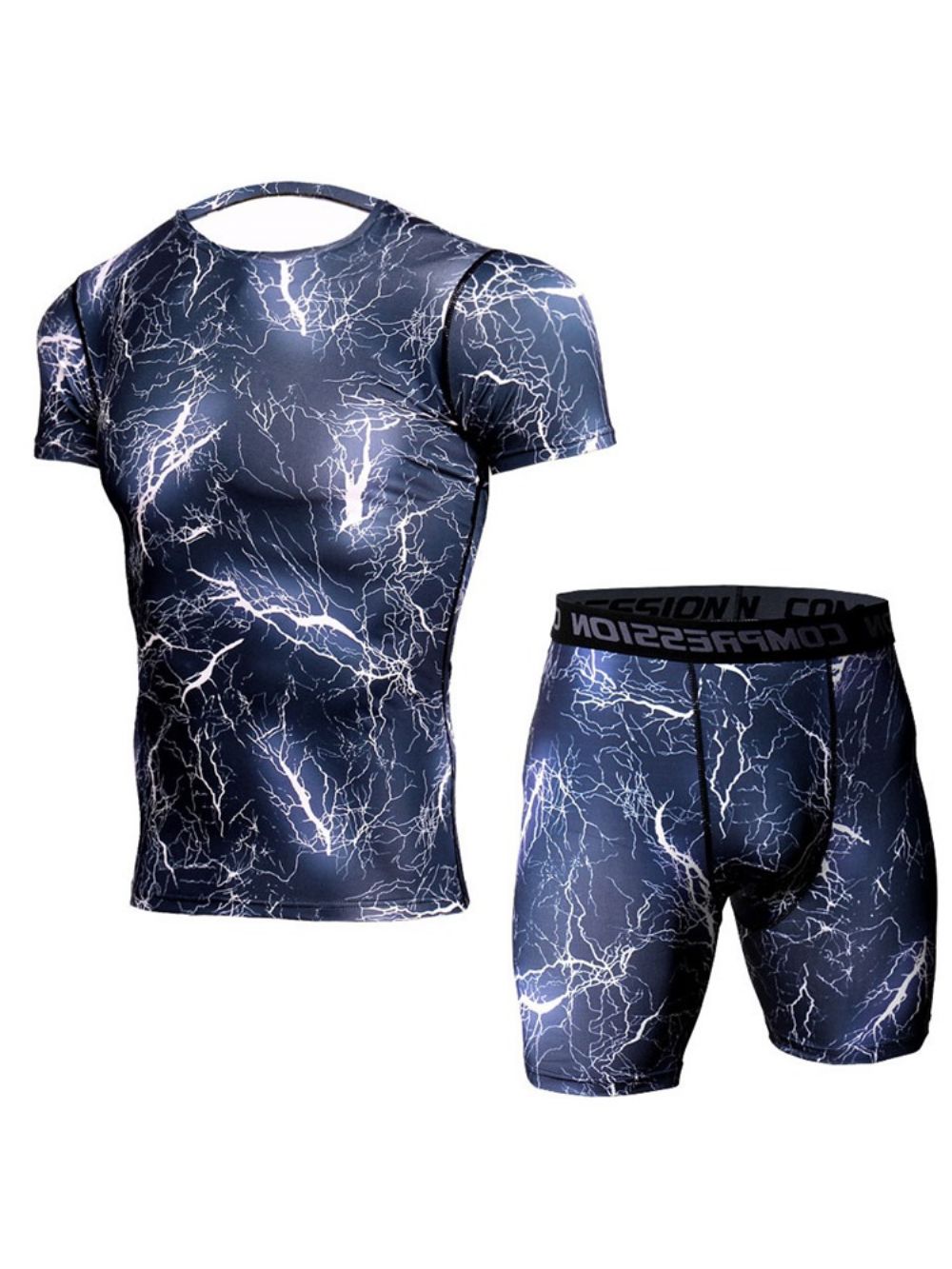 Sportsets Met Anti-Zweetshorts Heren Met Print