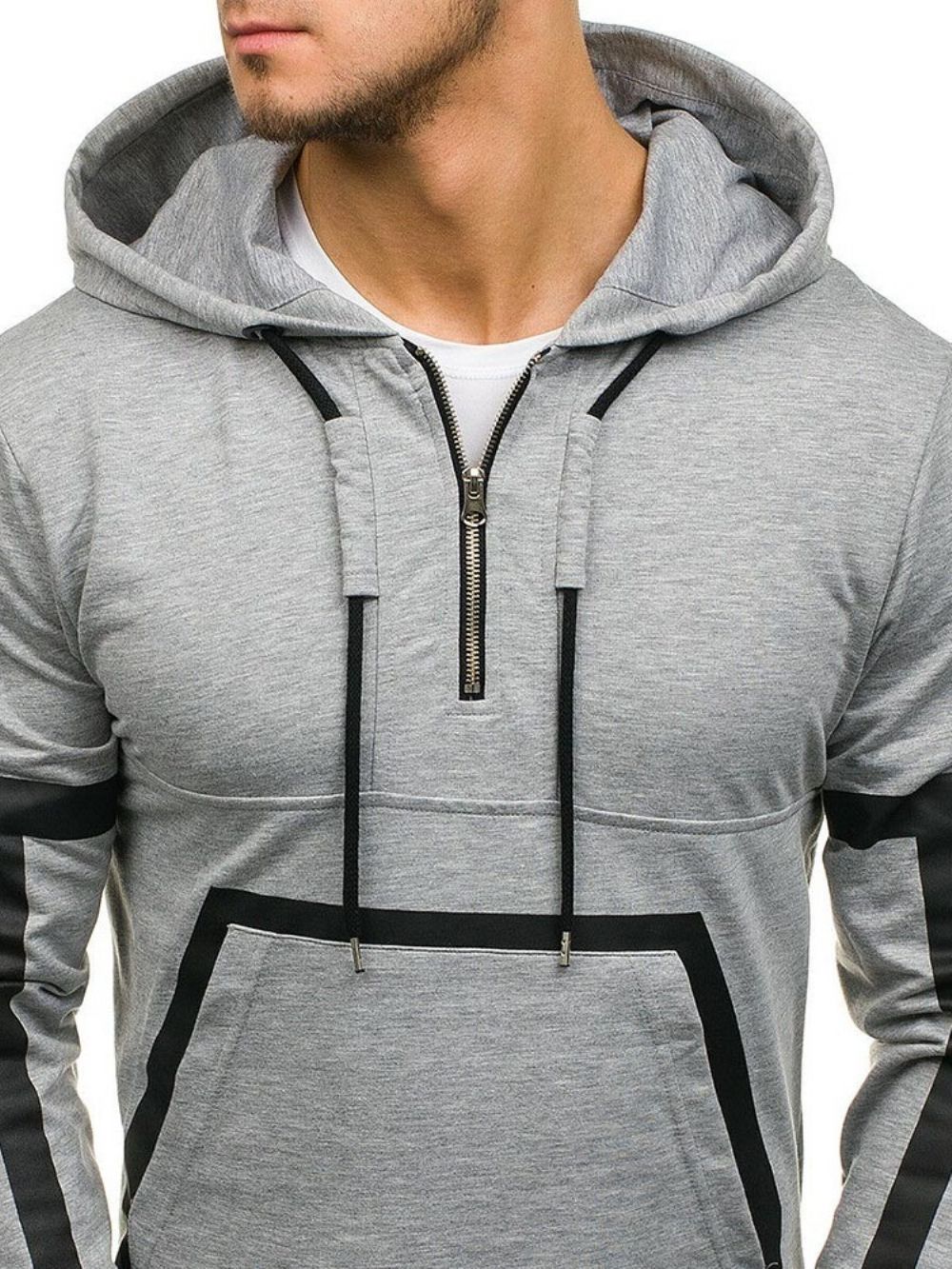 Casual Hoodies Heren Met Normale Streep