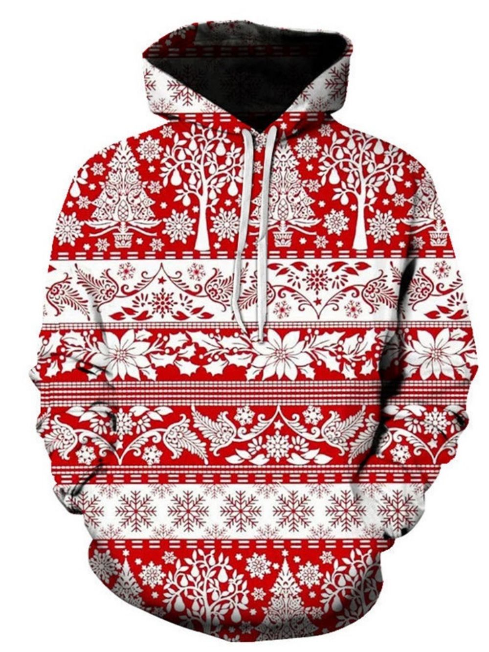 Casual Pullover-Hoodies Met Pulloverprint