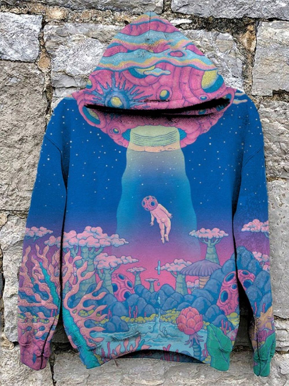 Casual Rechte Hoodies Met Pulloverprint