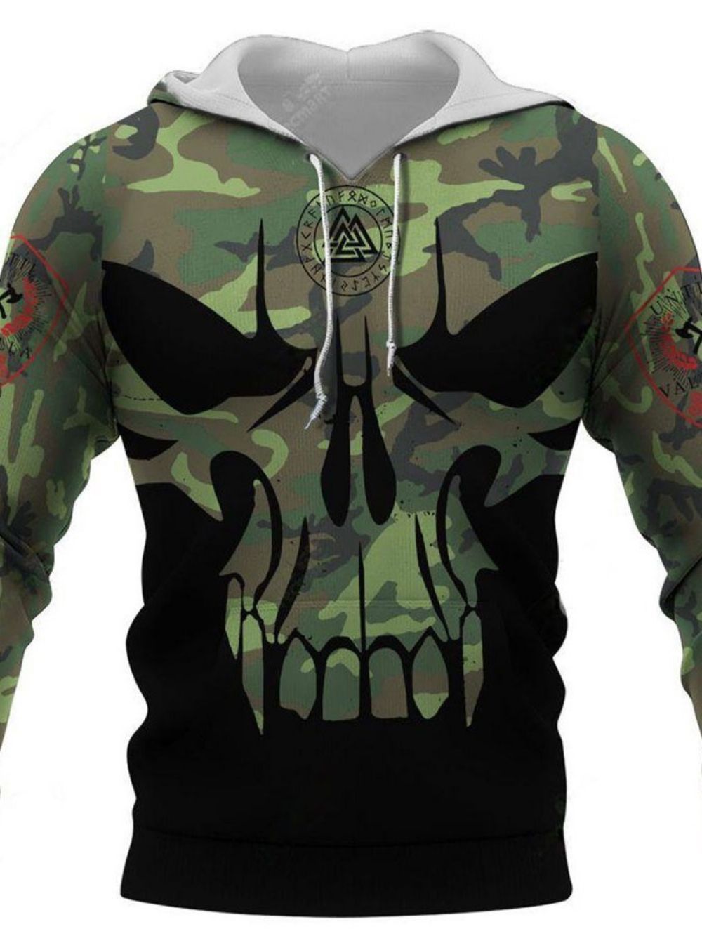 Dikke Camouflage Pullover Pullover Casual Hoodies