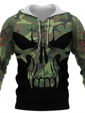 Dikke Camouflage Pullover Pullover Casual Hoodies