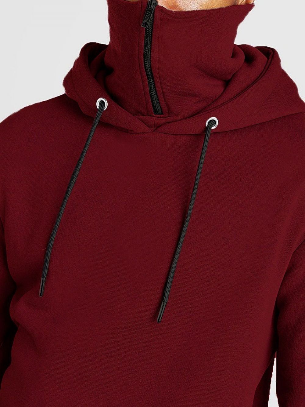 Effen Pullover Fleece Slim Europese Hoodies