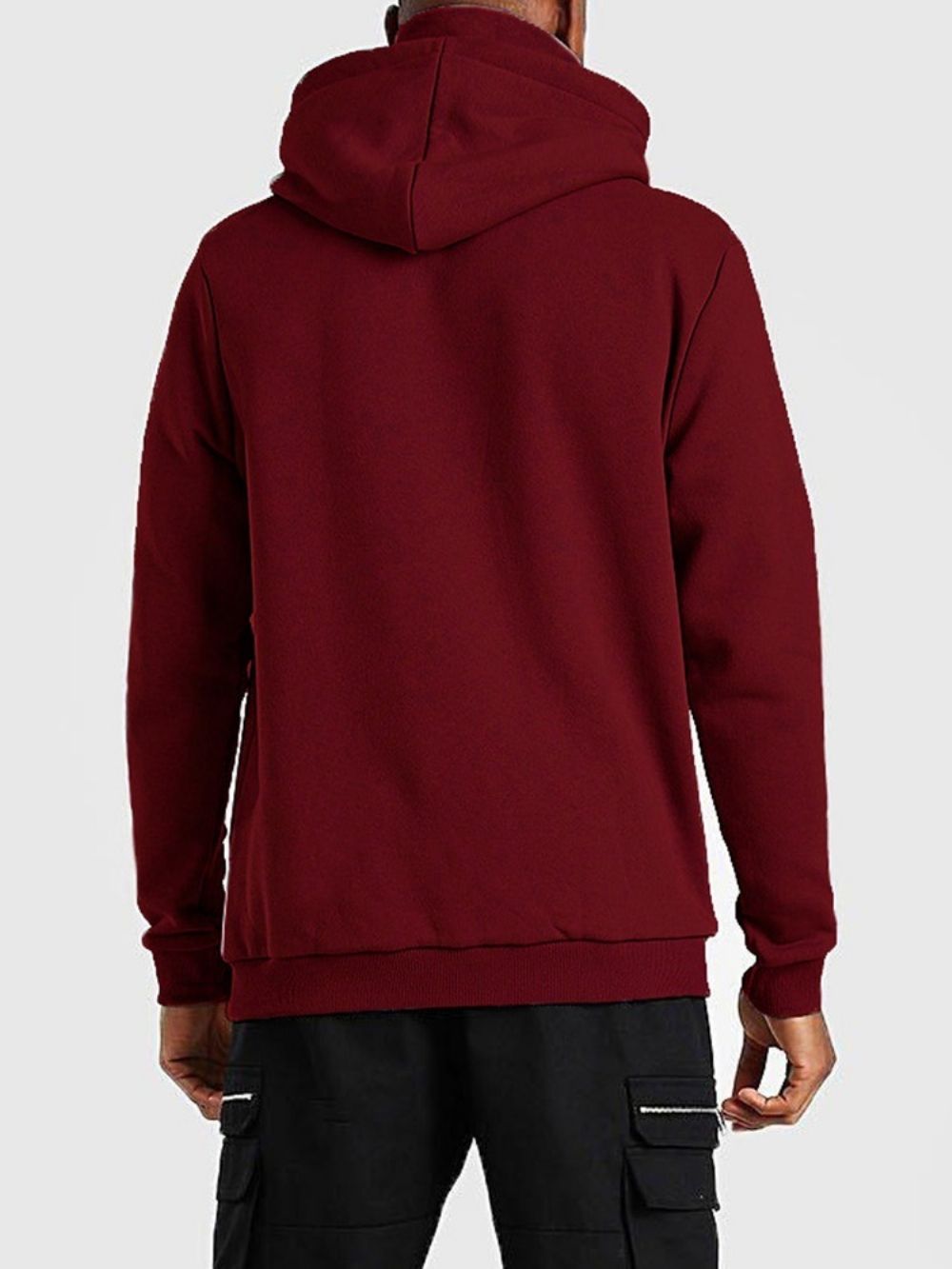 Effen Pullover Fleece Slim Europese Hoodies