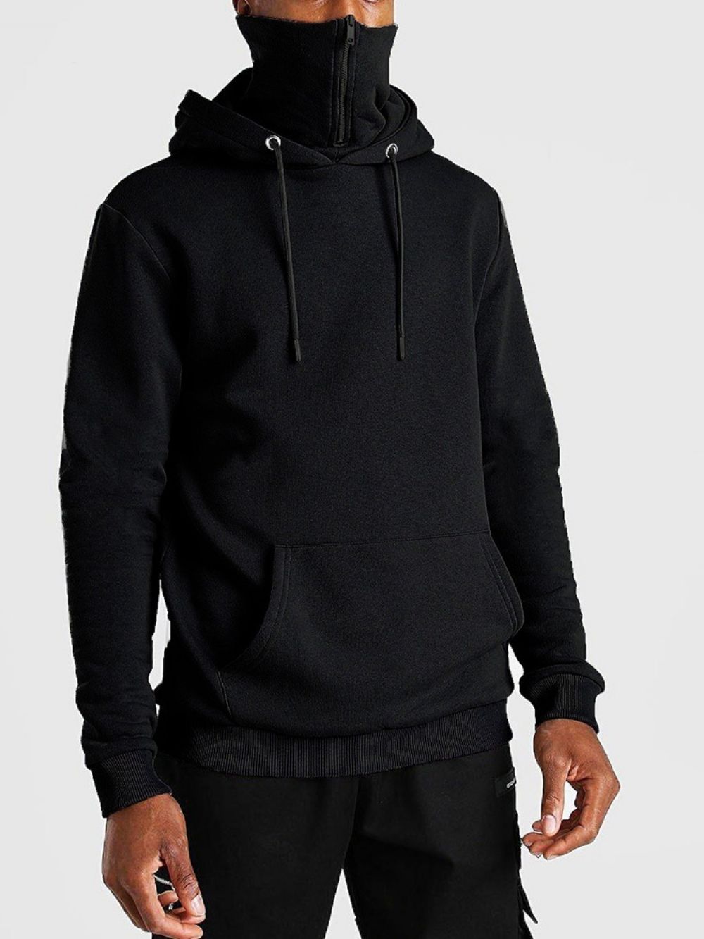 Effen Pullover Fleece Slim Europese Hoodies