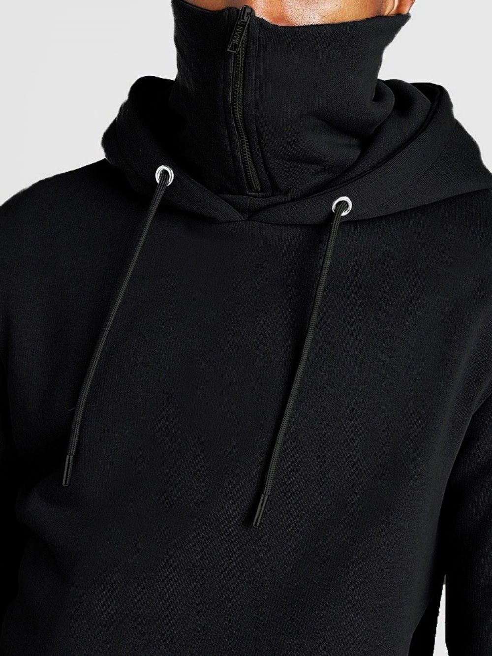 Effen Pullover Fleece Slim Europese Hoodies