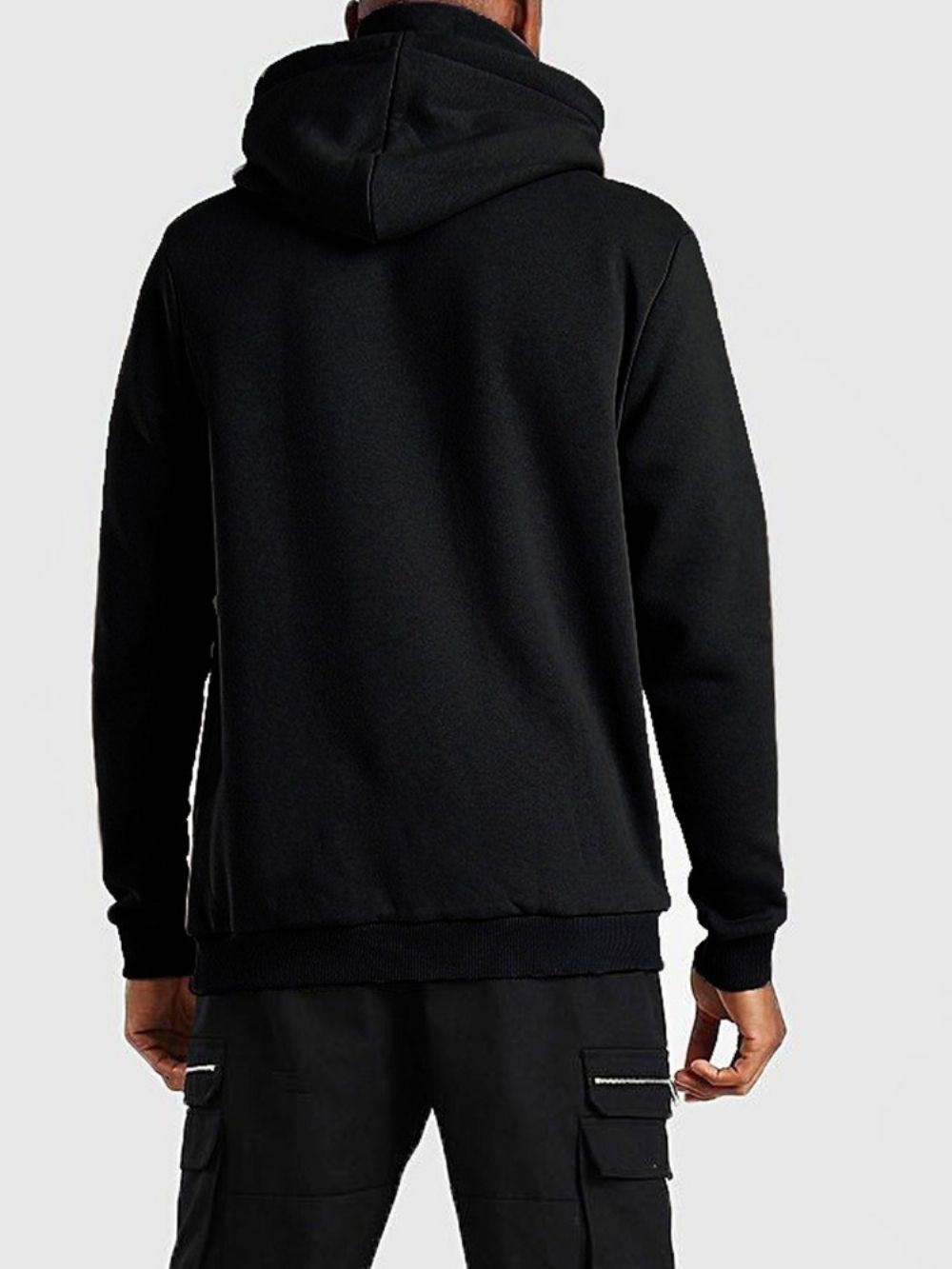 Effen Pullover Fleece Slim Europese Hoodies