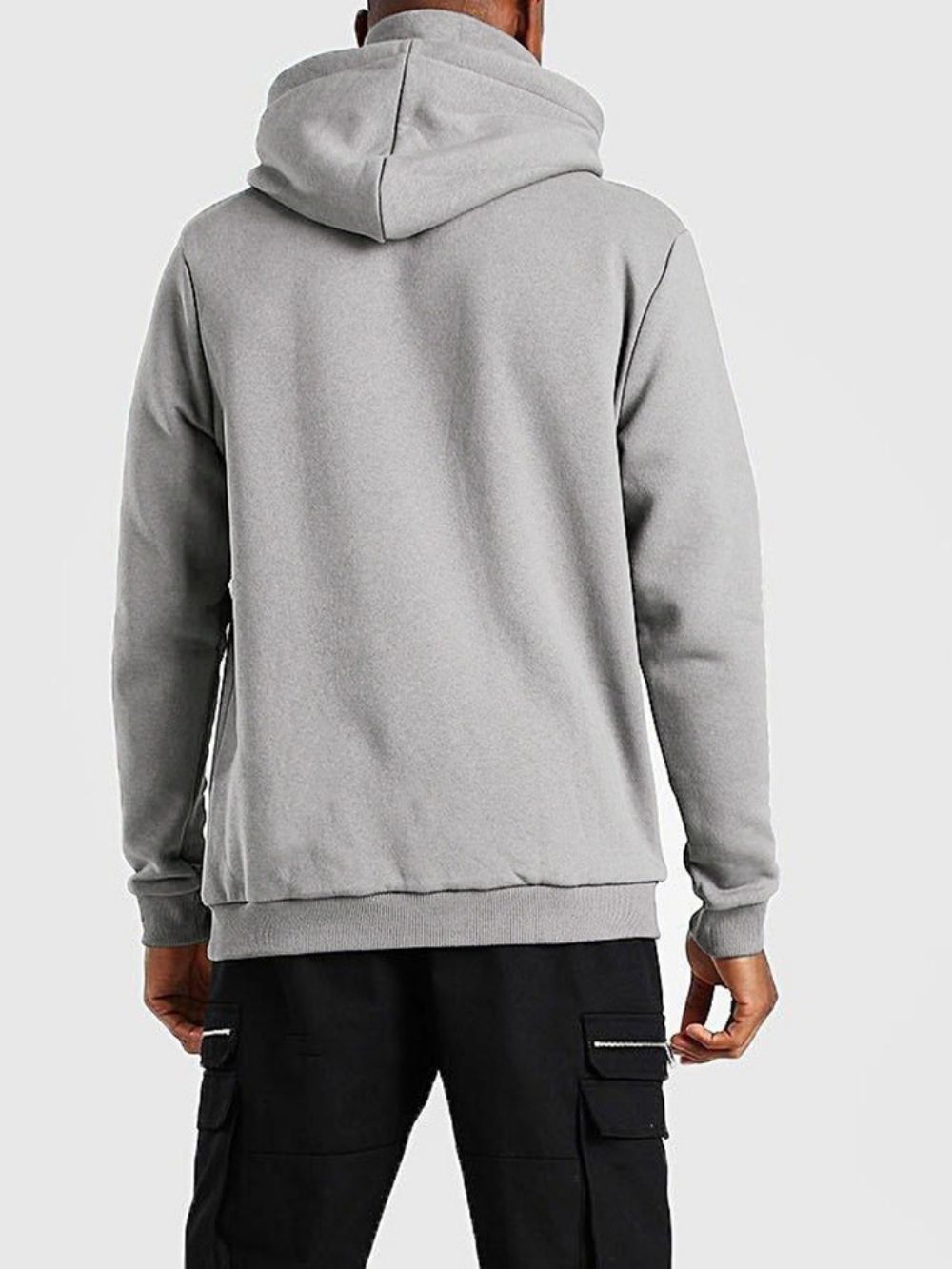 Effen Pullover Fleece Slim Europese Hoodies