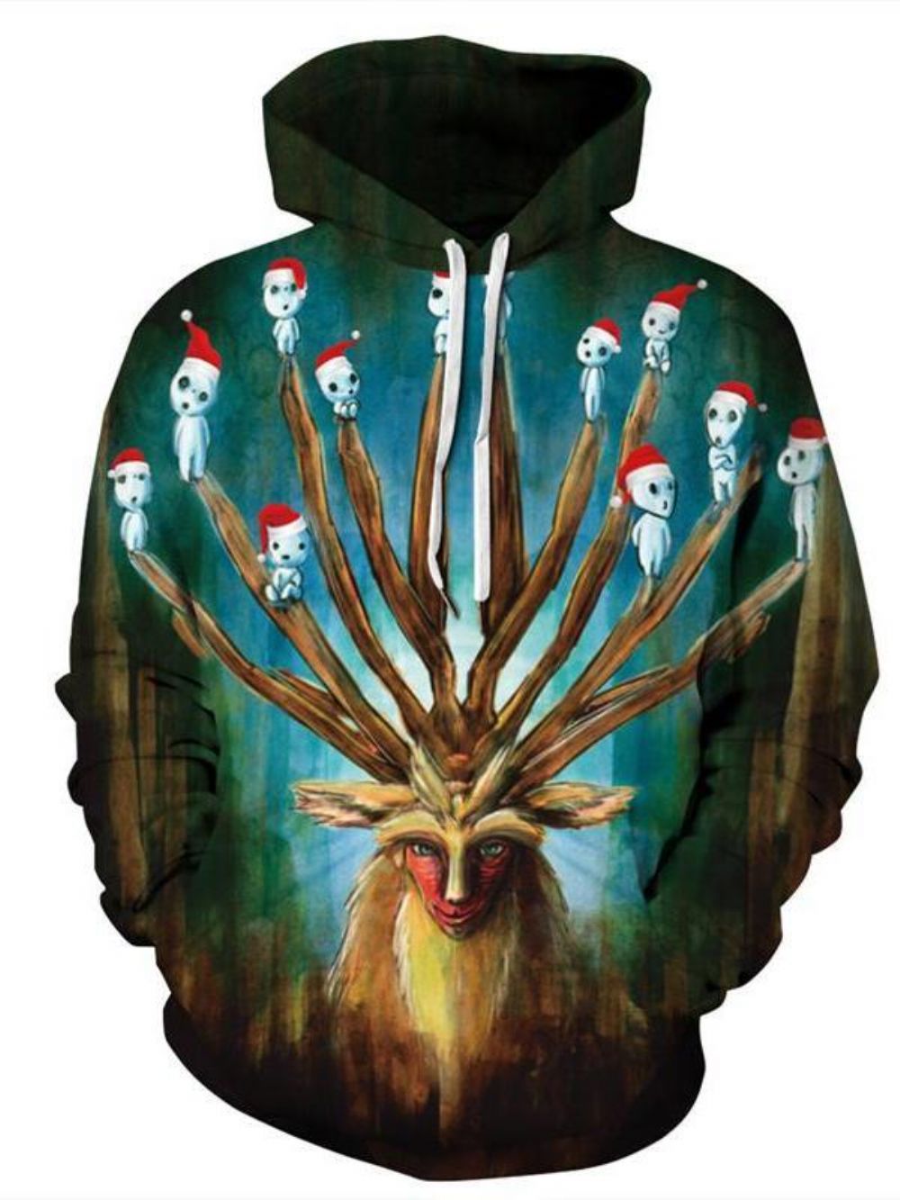 Handgeschilderde Hoodies Heren Met Print