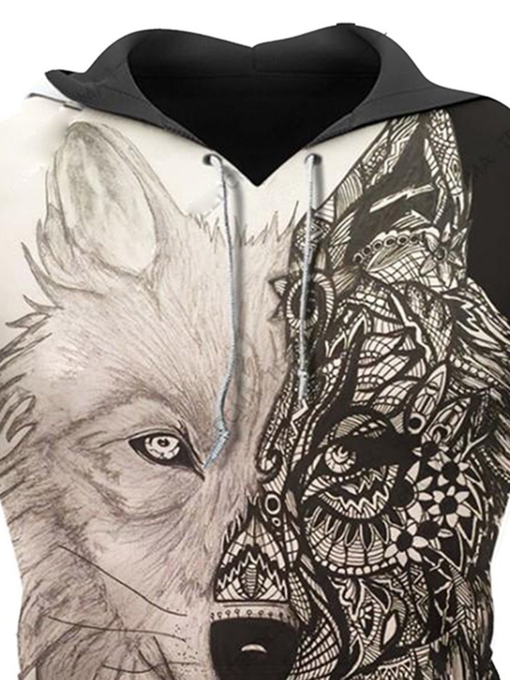 Hoodies Heren Met Capuchon En Dierenprint