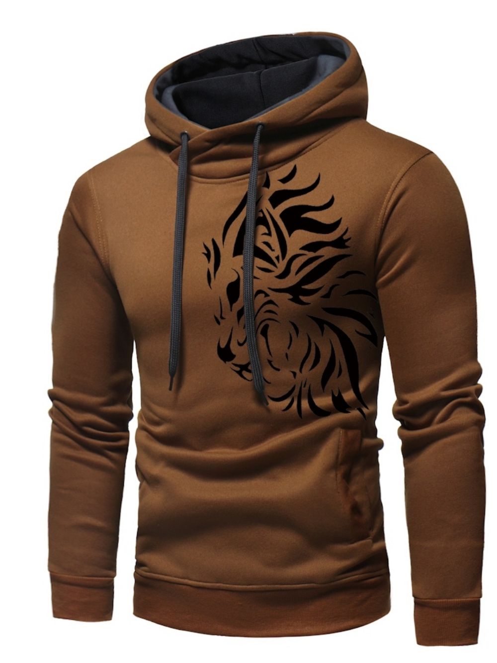 Hoodies Heren Met Patchworkprint