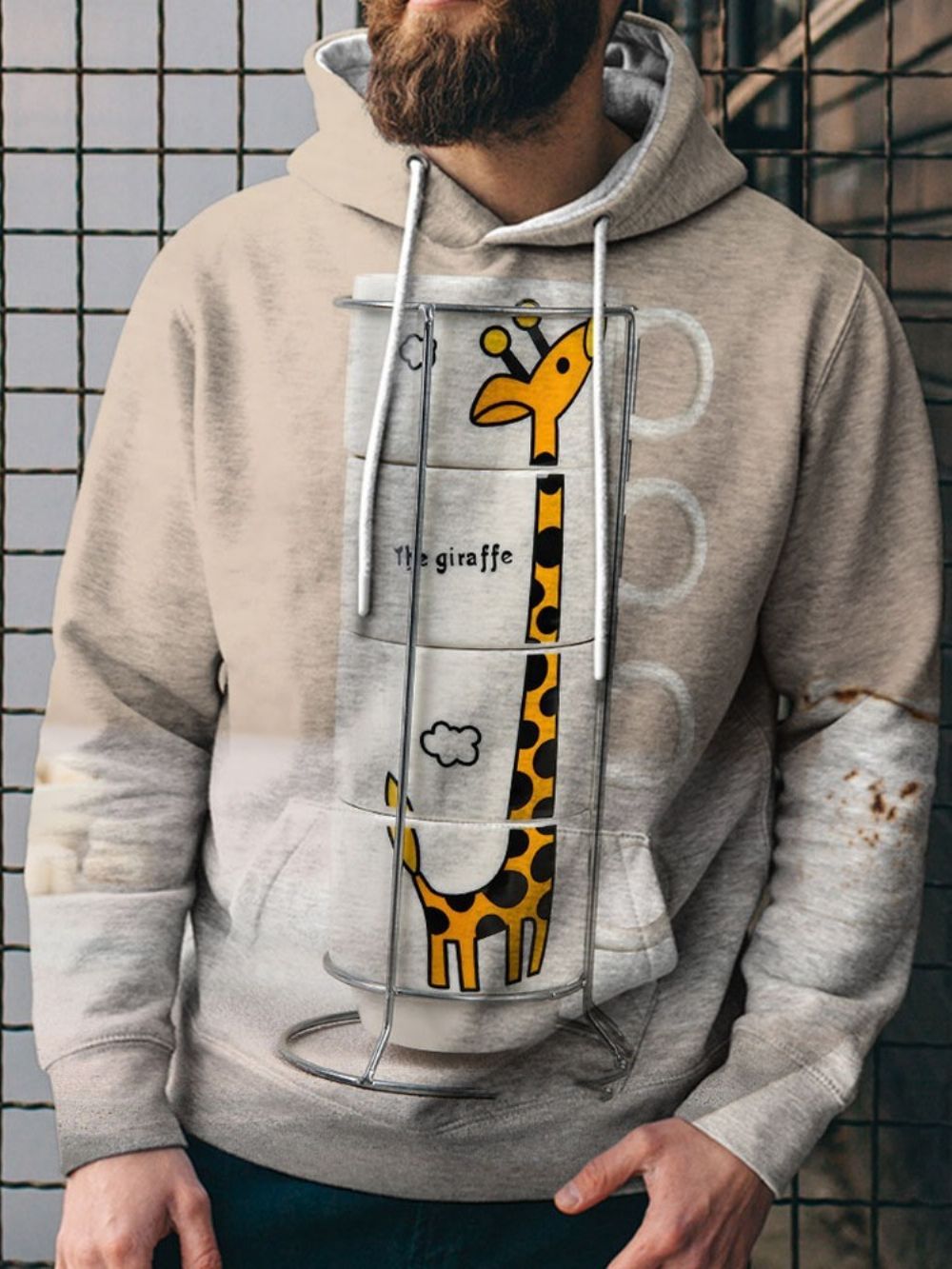 Losse Hoodies Met Capuchon Heren Met Print