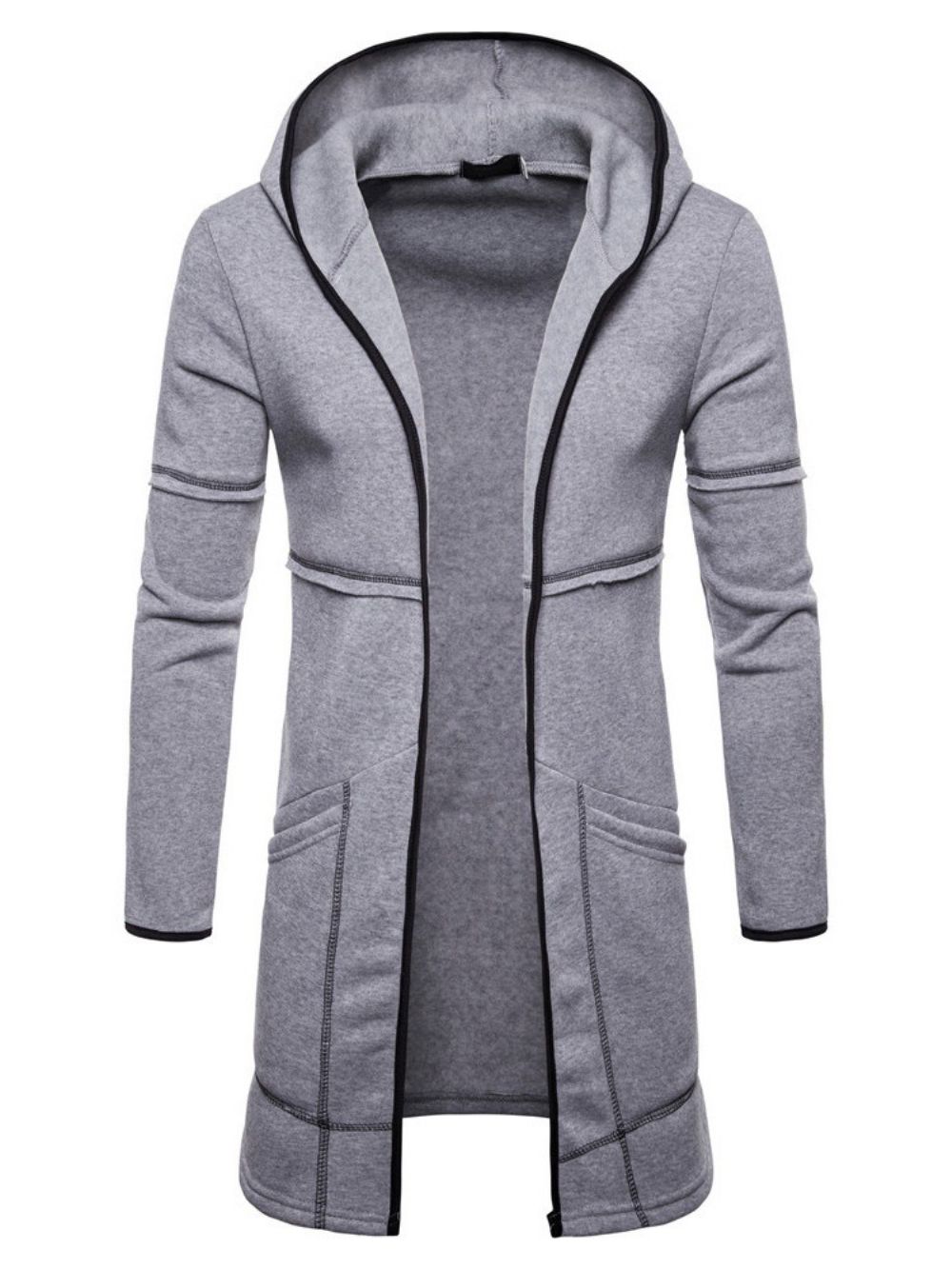 Pocket Regular Cardigan Slim Europese Hoodies