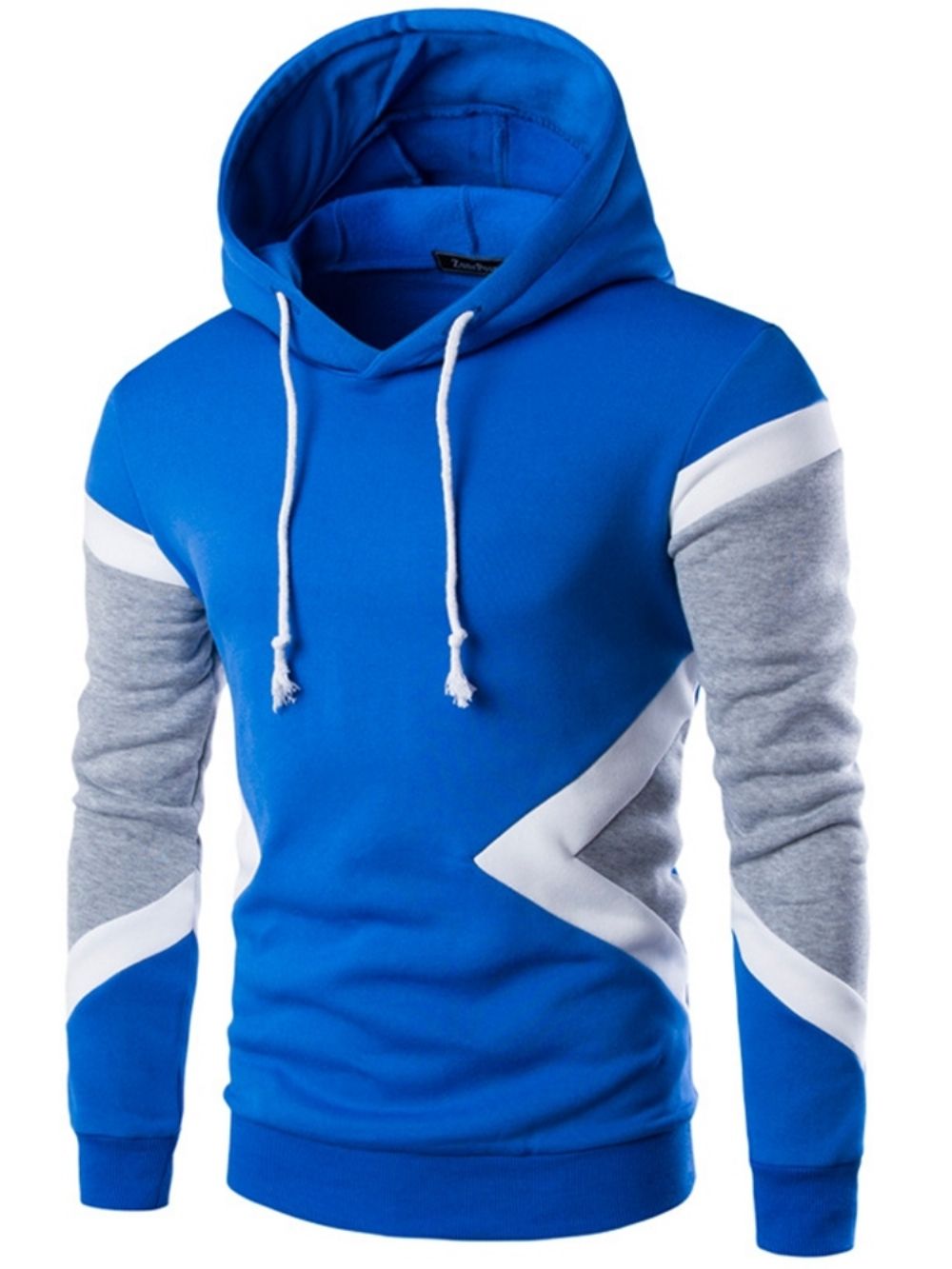 Pullover Color Block Patchwork Heren Herfst Slim Hoodies