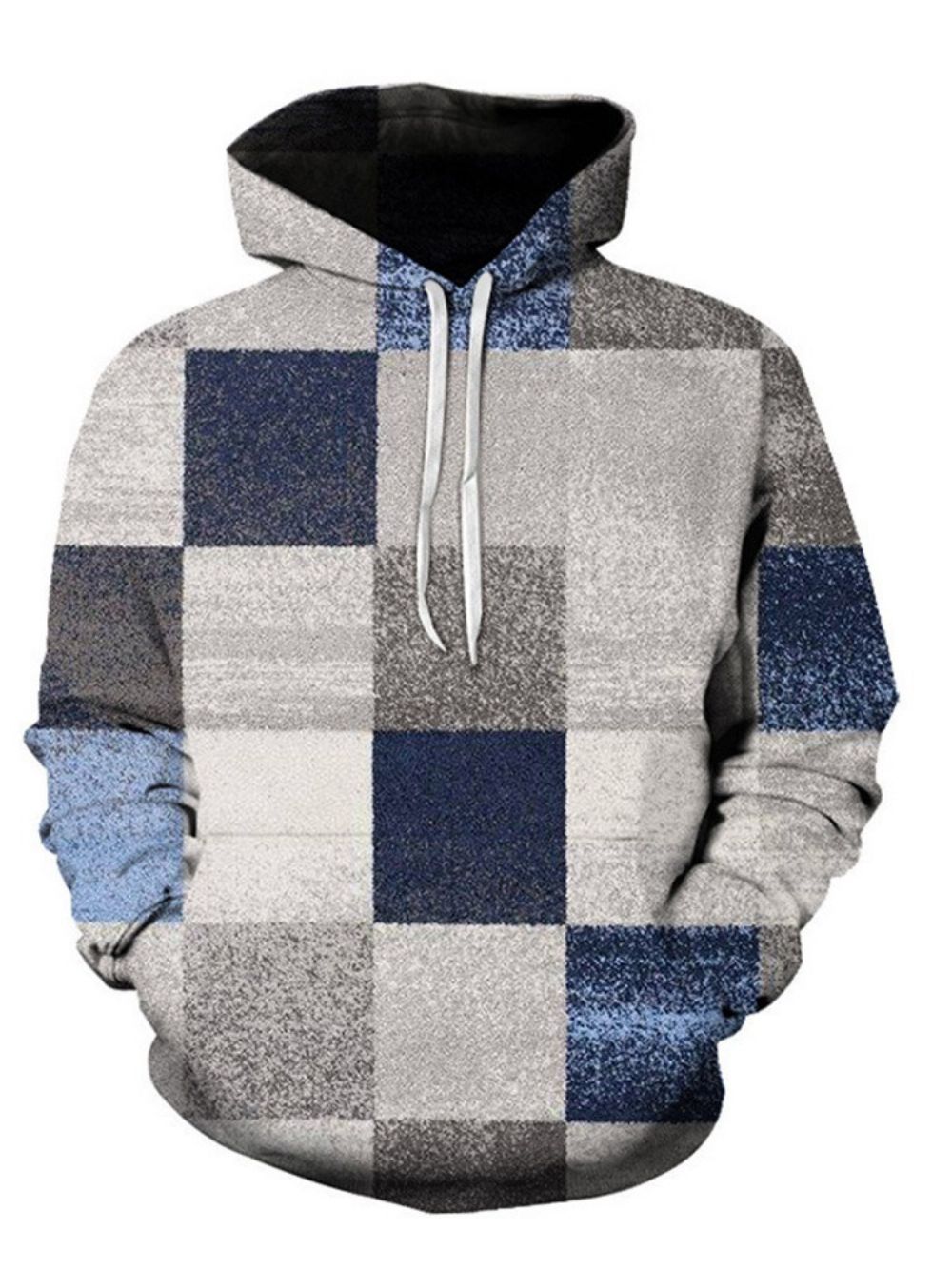 Pullover Kleurblok Patchwork Mode Pullover Losse Hoodies