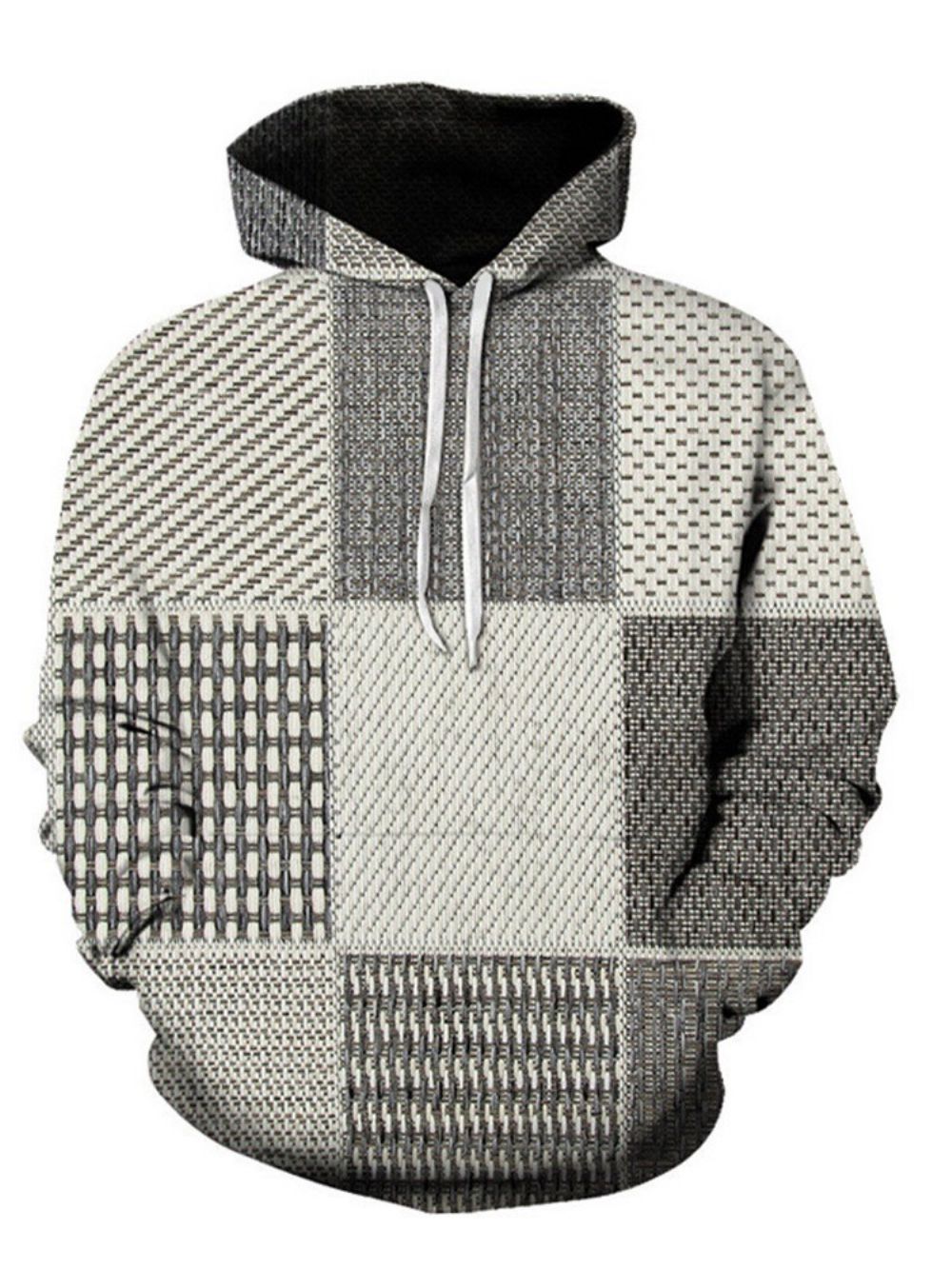 Pullover Kleurblok Patchwork Mode Pullover Losse Hoodies