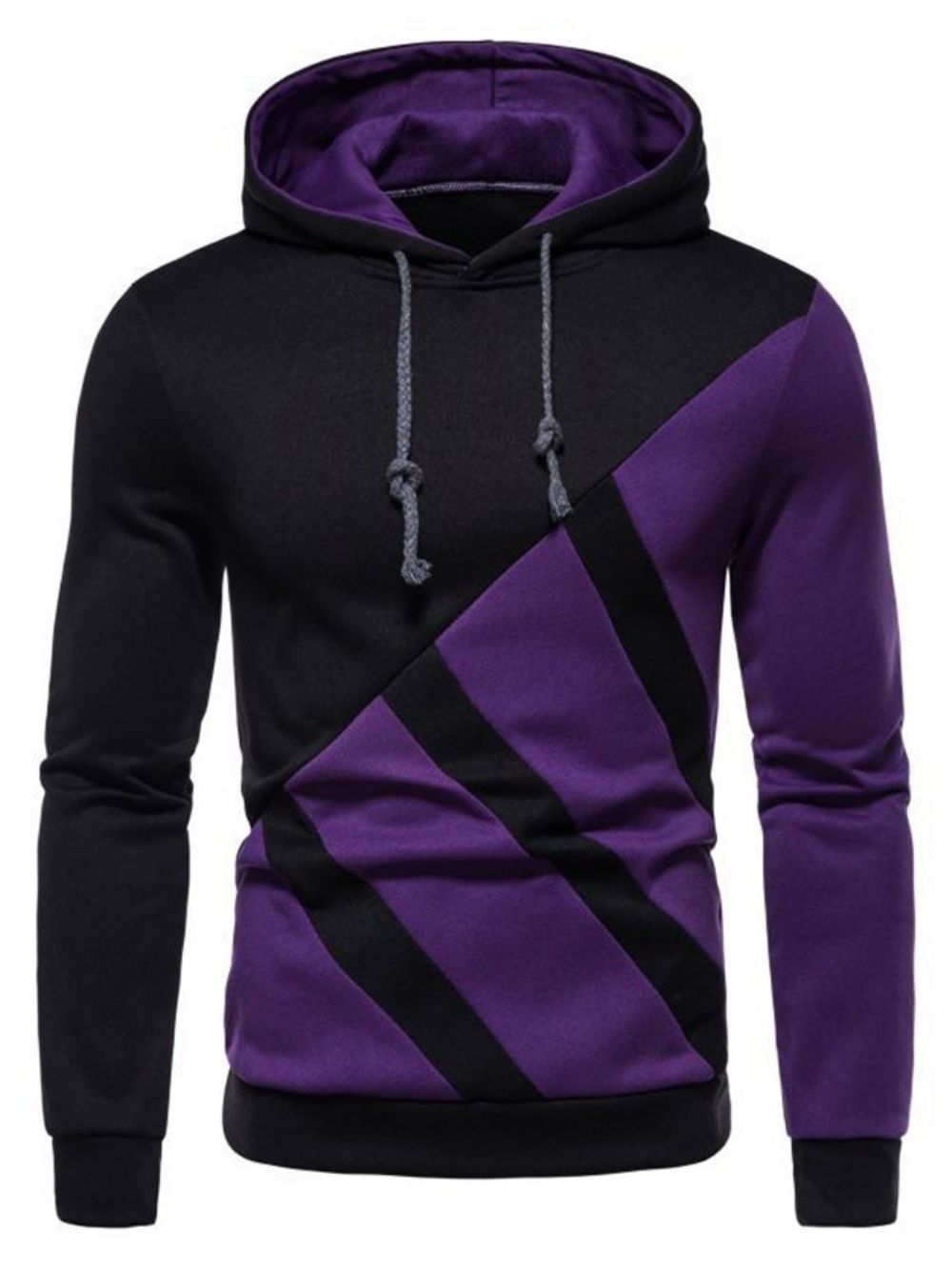 Pullover Patchwork Color Block Pullover Casual Hoodies