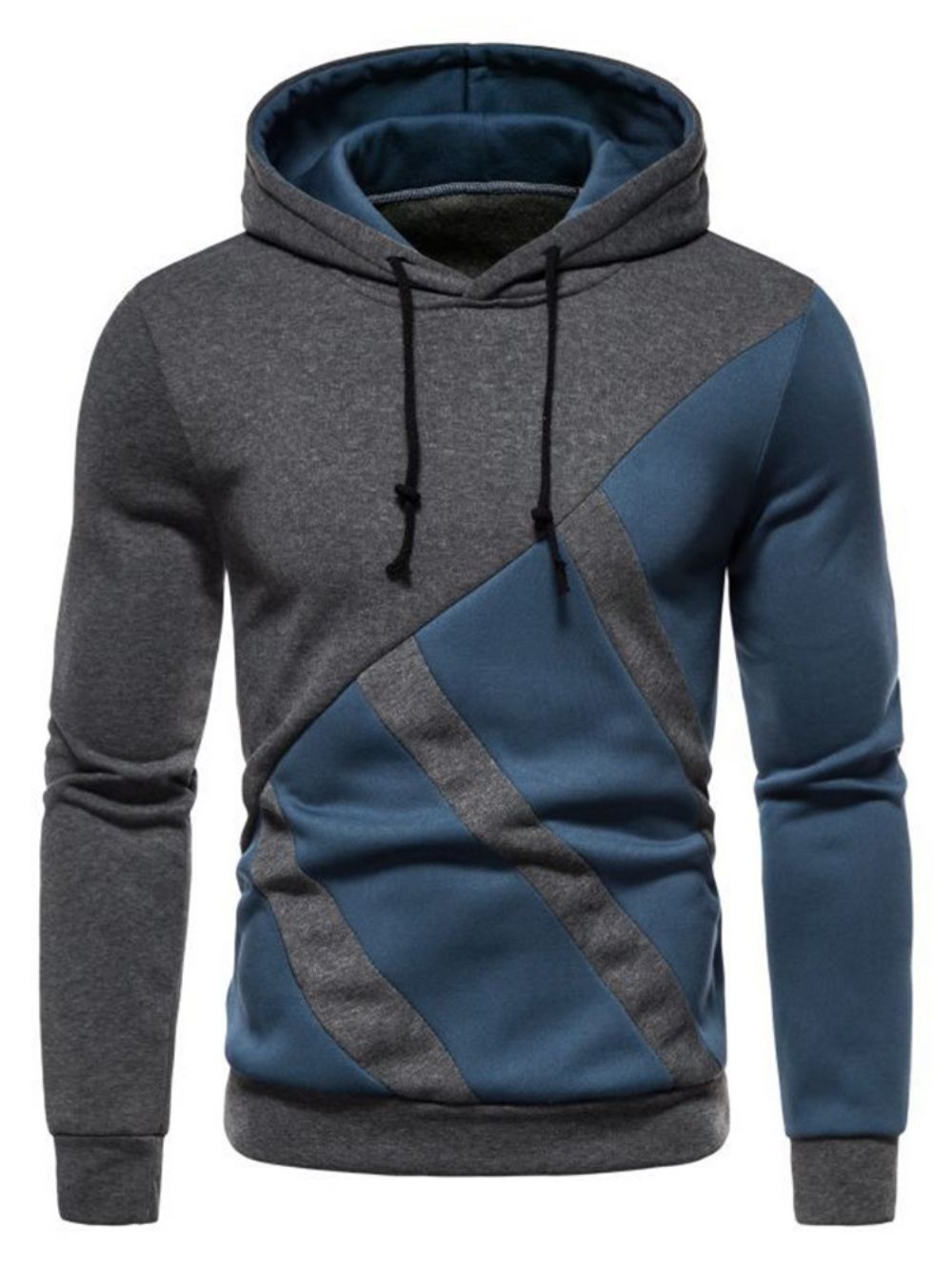 Pullover Patchwork Color Block Pullover Casual Hoodies