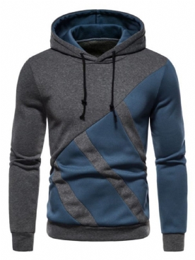 Pullover Patchwork Color Block Pullover Casual Hoodies