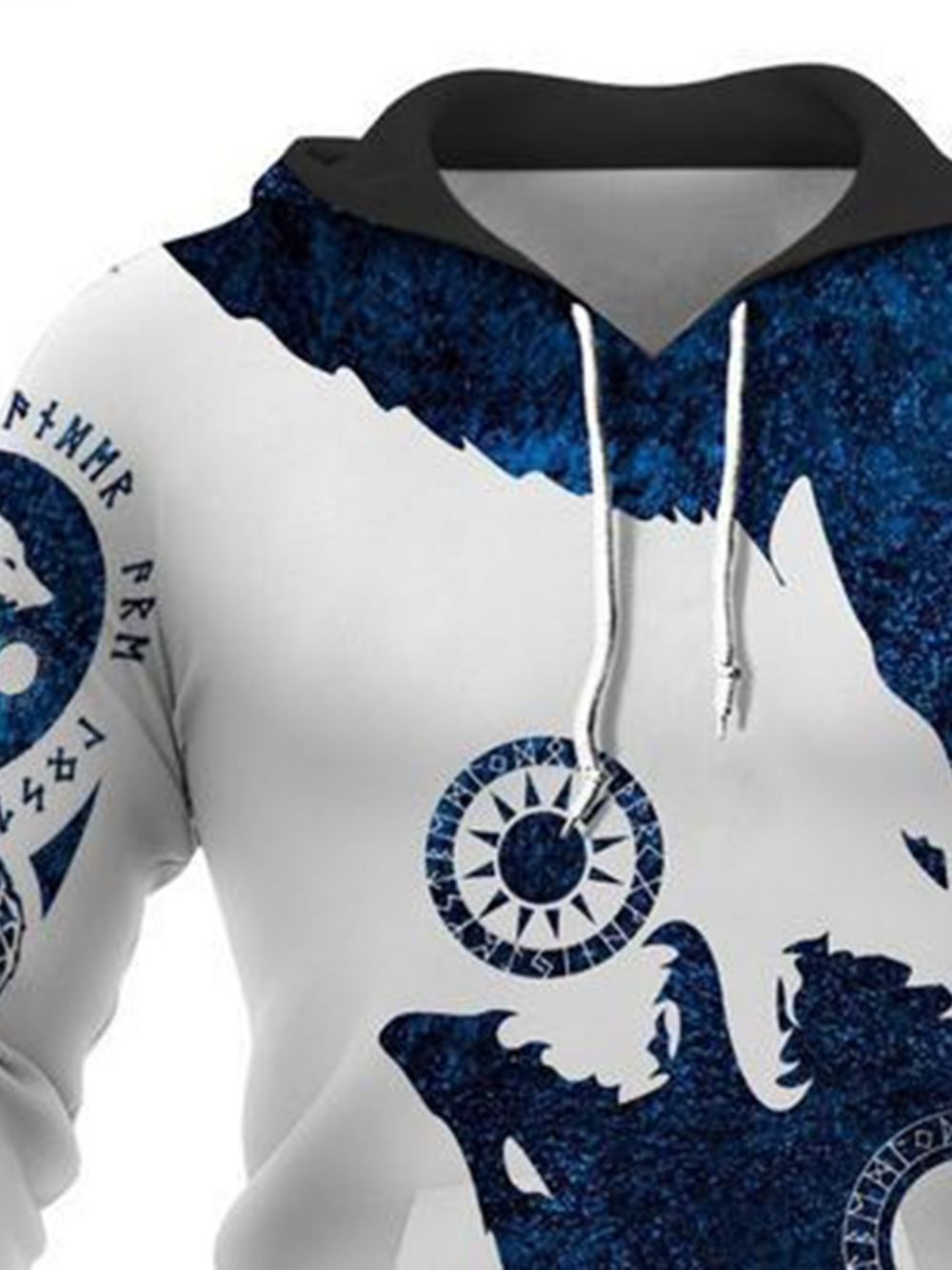 Slim-Fit Hoodie Heren Met Pulloverprint