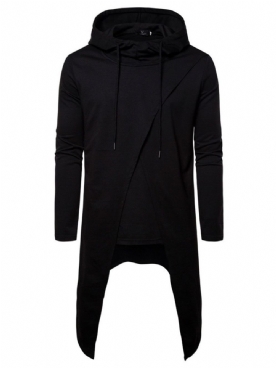 Trui Effen Slanke Hoodies Heren