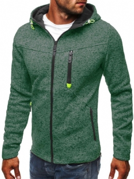 Vest Met Rits En Capuchon Slim Hoodies