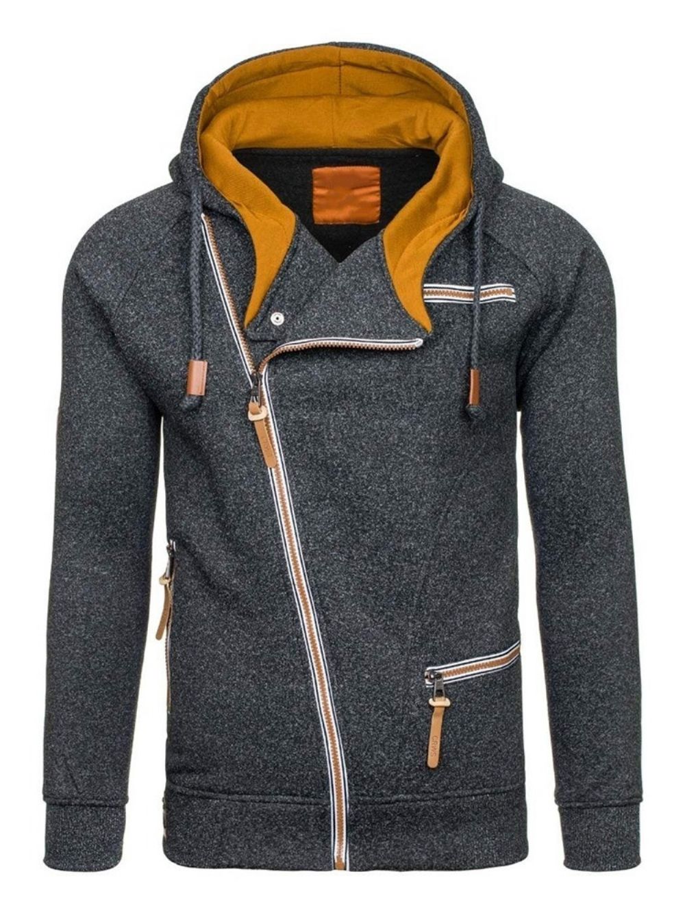 Vest Met Rits Slanke Hoodies Met Rits