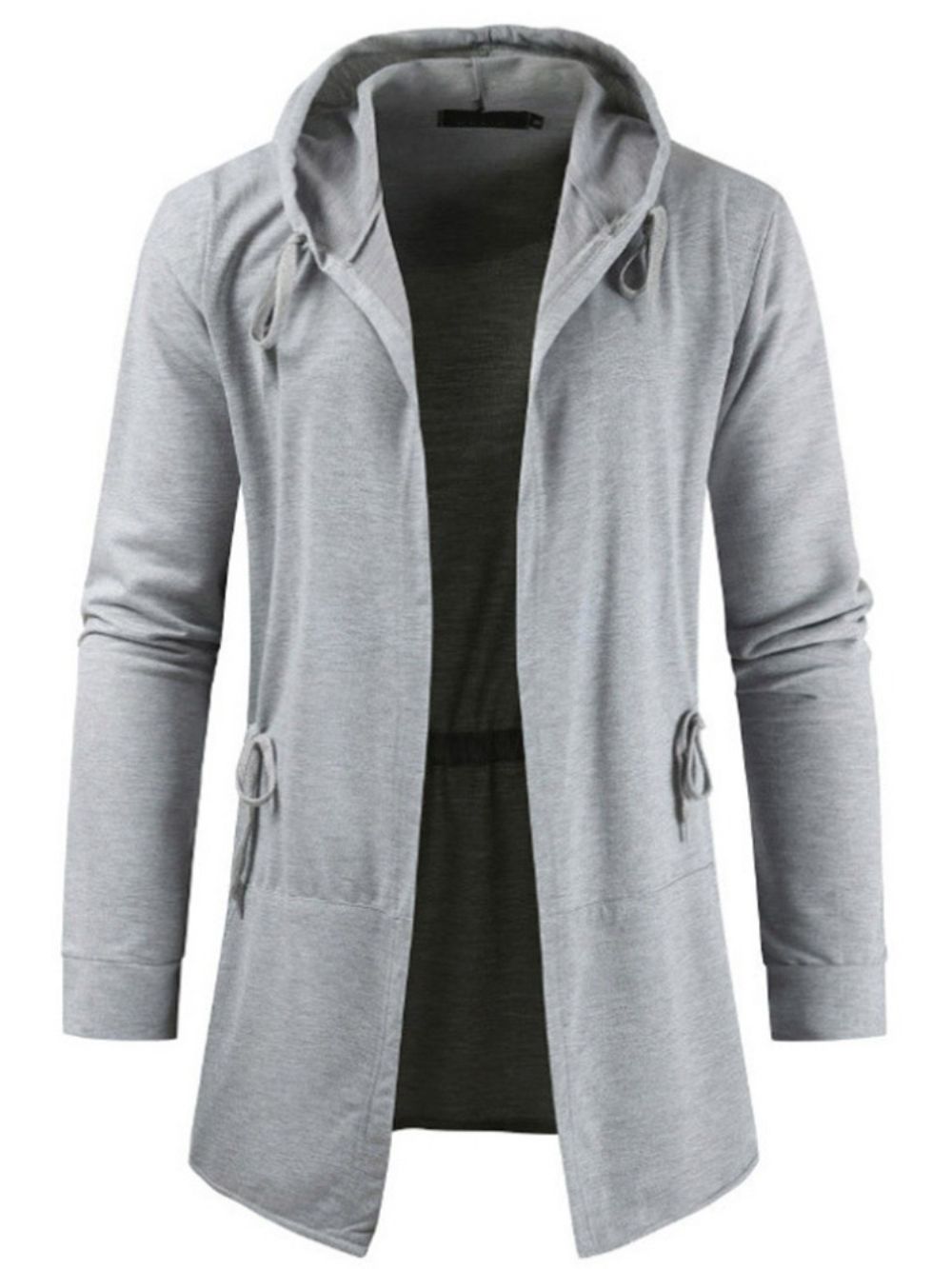 Vest Met Veters Effen Slanke Casual Hoodies