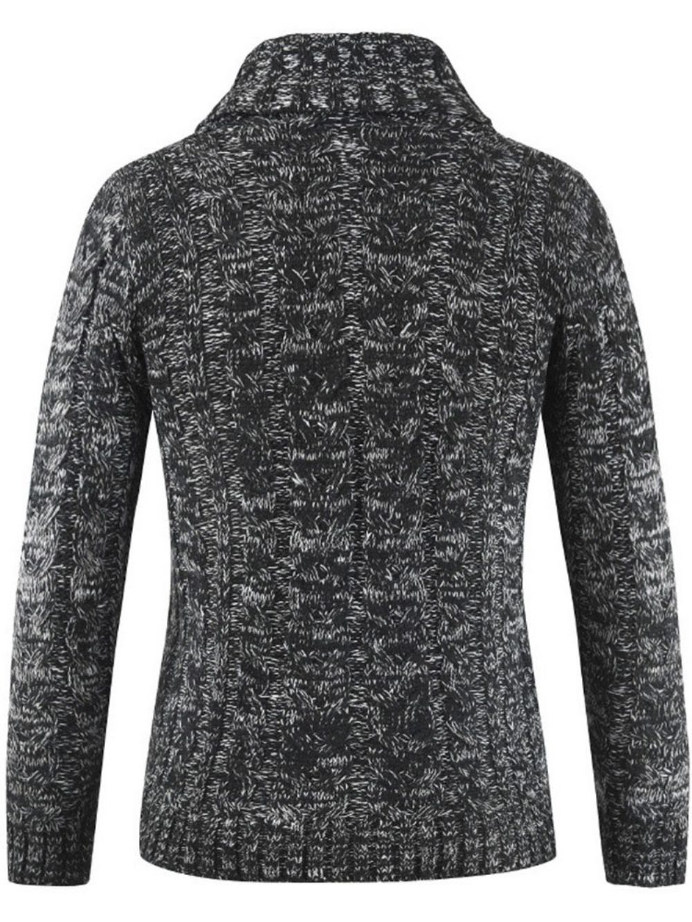 Effen Revers Standaard Lente Single-Breasted Herensweater