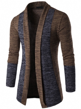 Vest Met Kleurvlakken Casual Gebreide Kleding Heren