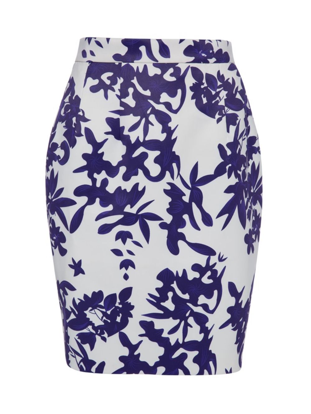 Bodycon Damesrok Met Halfhoge Taille En Bloemenprint