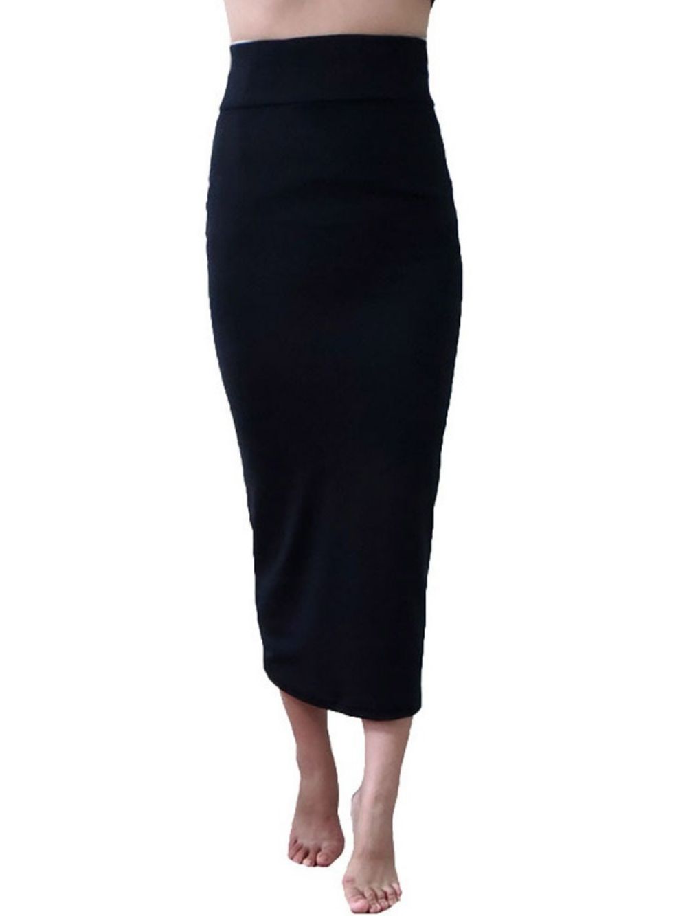 Halfhoge Bodycon Effen Sexy Rok