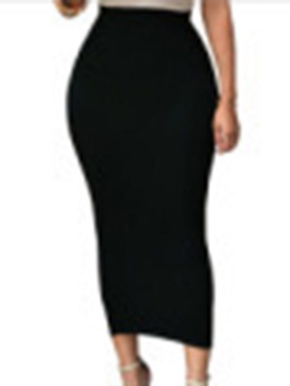 Halfhoge Bodycon Effen Sexy Rok