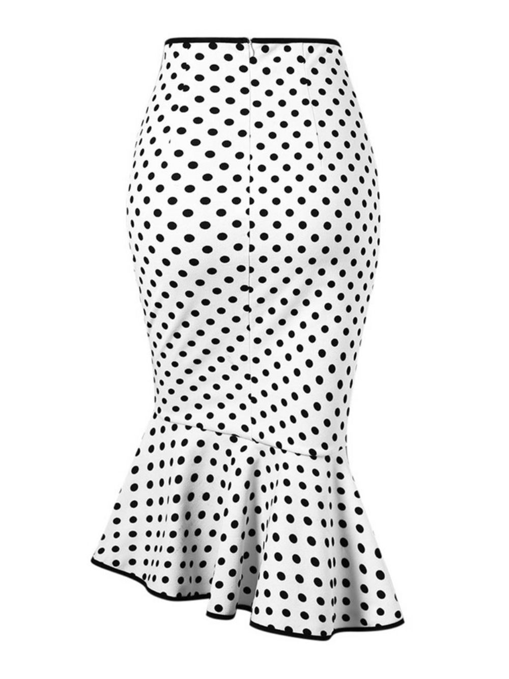 Polka Dots Bowknot Zeemeermin Rok Dames