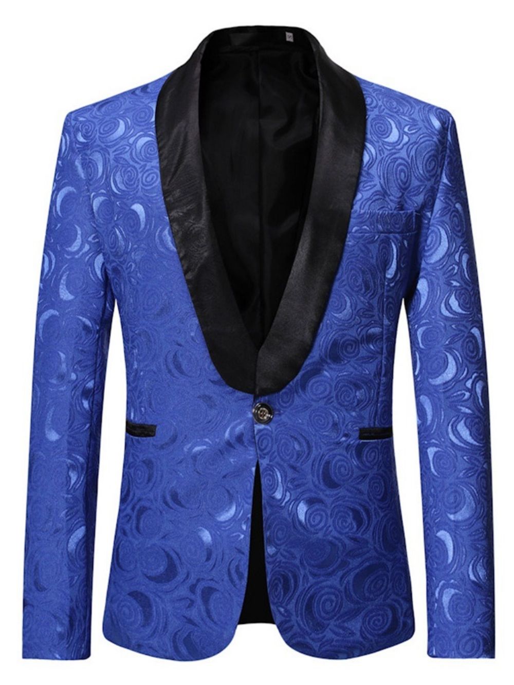 Casual Vrijetijdsblazer Heren Met Rechte Print