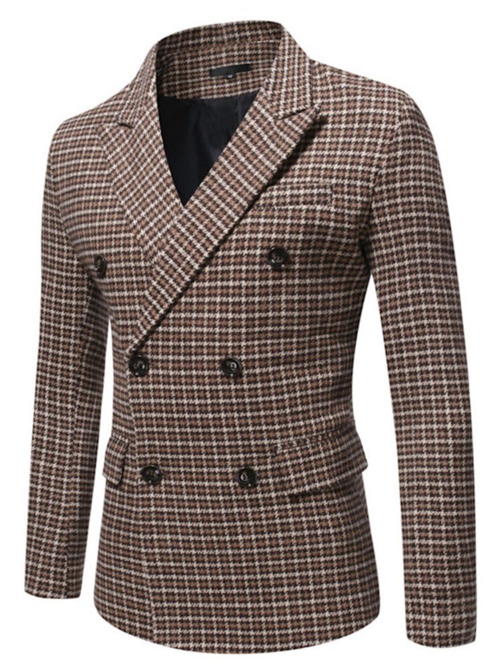 Houndstooth Slanke Ol-Blazer